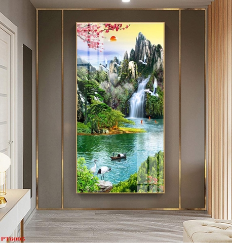 Tranh Sơn Thủy Dọc | Tranh Ngọc Việt - Đắk Lắk | Tranh Ngọc Việt - Xưởng Tranh Đẹp Buôn Ma Thuột (BMT) DakLak