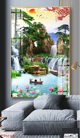 Tranh Sơn Thủy Dọc | Tranh Ngọc Việt - Đắk Lắk | Tranh Ngọc Việt - Xưởng Tranh Đẹp Buôn Ma Thuột (BMT) DakLak