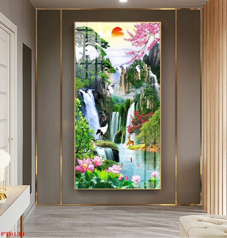Tranh Sơn Thủy Dọc | Tranh Ngọc Việt - Đắk Lắk | Tranh Ngọc Việt - Xưởng Tranh Đẹp Buôn Ma Thuột (BMT) DakLak