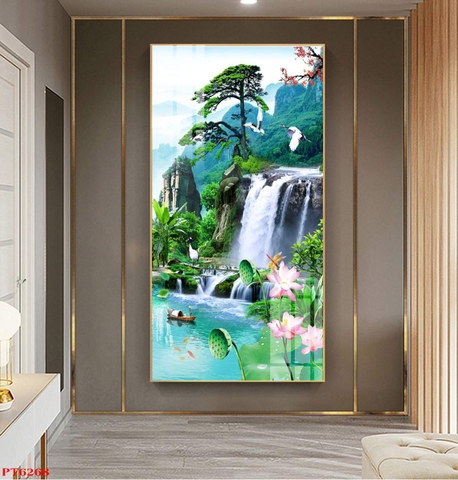 Tranh Sơn Thủy Dọc | Tranh Ngọc Việt - Đắk Lắk | Tranh Ngọc Việt - Xưởng Tranh Đẹp Buôn Ma Thuột (BMT) DakLak