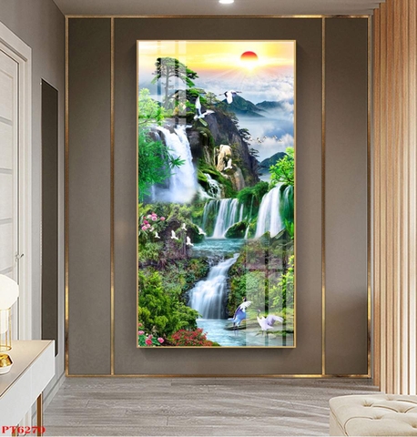 Tranh Sơn Thủy Dọc | Tranh Ngọc Việt - Đắk Lắk | Tranh Ngọc Việt - Xưởng Tranh Đẹp Buôn Ma Thuột (BMT) DakLak