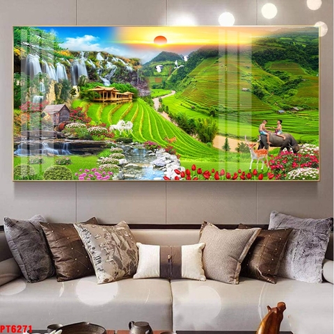 Tranh Ruộng Bậc Thang | Tranh Ngọc Việt - Đắk Lắk | Tranh Ngọc Việt - Xưởng Tranh Đẹp Buôn Ma Thuột (BMT) DakLak