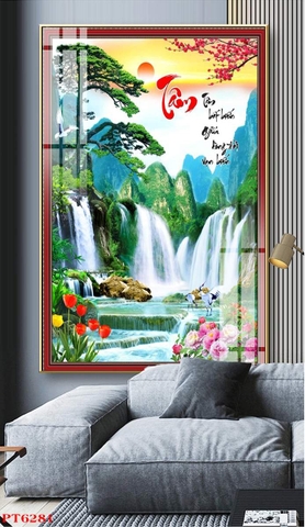 Tranh Sơn Thủy Dọc | Tranh Ngọc Việt - Đắk Lắk | Tranh Ngọc Việt - Xưởng Tranh Đẹp Buôn Ma Thuột (BMT) DakLak