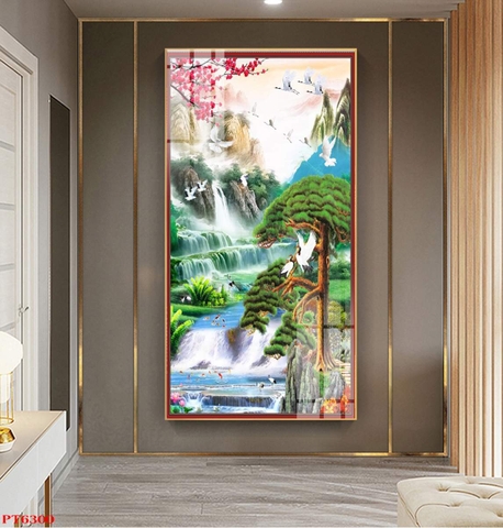 Tranh Sơn Thủy Dọc | Tranh Ngọc Việt - Đắk Lắk | Tranh Ngọc Việt - Xưởng Tranh Đẹp Buôn Ma Thuột (BMT) DakLak