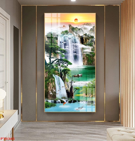 Tranh Sơn Thủy Dọc | Tranh Ngọc Việt - Đắk Lắk | Tranh Ngọc Việt - Xưởng Tranh Đẹp Buôn Ma Thuột (BMT) DakLak