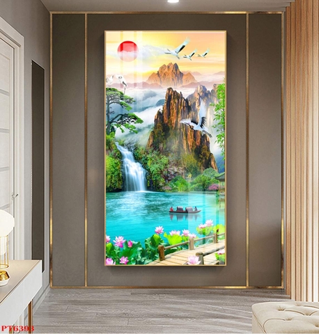 Tranh Sơn Thủy Dọc | Tranh Ngọc Việt - Đắk Lắk | Tranh Ngọc Việt - Xưởng Tranh Đẹp Buôn Ma Thuột (BMT) DakLak