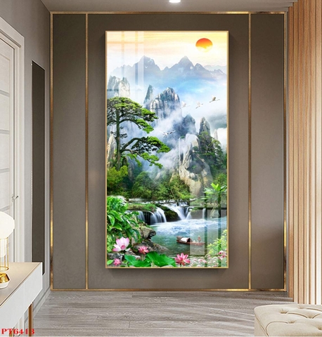 Tranh Sơn Thủy Dọc | Tranh Ngọc Việt - Đắk Lắk | Tranh Ngọc Việt - Xưởng Tranh Đẹp Buôn Ma Thuột (BMT) DakLak