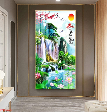 Tranh Sơn Thủy Dọc | Tranh Ngọc Việt - Đắk Lắk | Tranh Ngọc Việt - Xưởng Tranh Đẹp Buôn Ma Thuột (BMT) DakLak