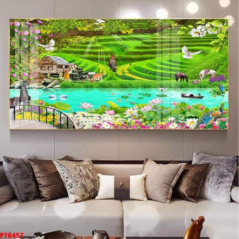 Tranh Ruộng Bậc Thang | Tranh Ngọc Việt - Đắk Lắk | Tranh Ngọc Việt - Xưởng Tranh Đẹp Buôn Ma Thuột (BMT) DakLak