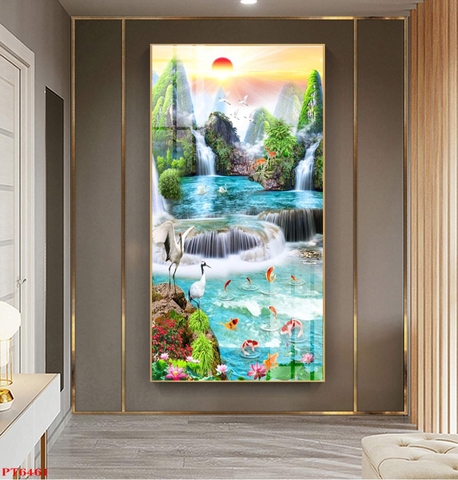 Tranh Sơn Thủy Dọc | Tranh Ngọc Việt - Đắk Lắk | Tranh Ngọc Việt - Xưởng Tranh Đẹp Buôn Ma Thuột (BMT) DakLak
