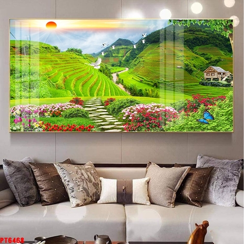 Tranh Ruộng Bậc Thang | Tranh Ngọc Việt - Đắk Lắk | Tranh Ngọc Việt - Xưởng Tranh Đẹp Buôn Ma Thuột (BMT) DakLak