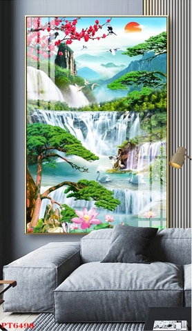 Tranh Sơn Thủy Dọc | Tranh Ngọc Việt - Đắk Lắk | Tranh Ngọc Việt - Xưởng Tranh Đẹp Buôn Ma Thuột (BMT) DakLak