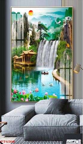 Tranh Sơn Thủy Dọc | Tranh Ngọc Việt - Đắk Lắk | Tranh Ngọc Việt - Xưởng Tranh Đẹp Buôn Ma Thuột (BMT) DakLak
