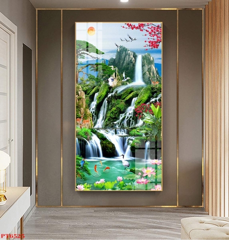 Tranh Sơn Thủy Dọc | Tranh Ngọc Việt - Đắk Lắk | Tranh Ngọc Việt - Xưởng Tranh Đẹp Buôn Ma Thuột (BMT) DakLak