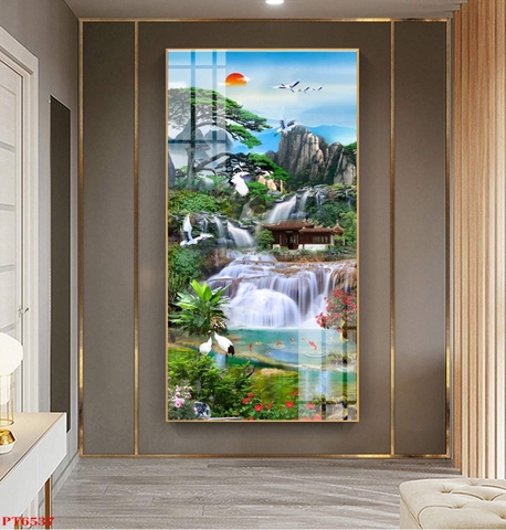 Tranh Sơn Thủy Dọc | Tranh Ngọc Việt - Đắk Lắk | Tranh Ngọc Việt - Xưởng Tranh Đẹp Buôn Ma Thuột (BMT) DakLak