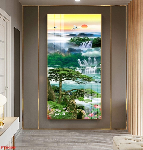 Tranh Sơn Thủy Dọc | Tranh Ngọc Việt - Đắk Lắk | Tranh Ngọc Việt - Xưởng Tranh Đẹp Buôn Ma Thuột (BMT) DakLak