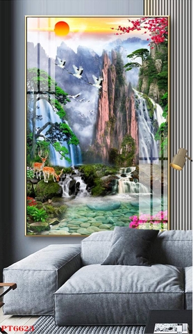 Tranh Sơn Thủy Dọc | Tranh Ngọc Việt - Đắk Lắk | Tranh Ngọc Việt - Xưởng Tranh Đẹp Buôn Ma Thuột (BMT) DakLak