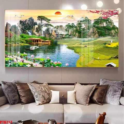 Tranh Ruộng Bậc Thang | Tranh Ngọc Việt - Đắk Lắk | Tranh Ngọc Việt - Xưởng Tranh Đẹp Buôn Ma Thuột (BMT) DakLak