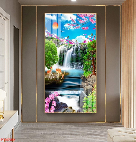 Tranh Sơn Thủy Dọc | Tranh Ngọc Việt - Đắk Lắk | Tranh Ngọc Việt - Xưởng Tranh Đẹp Buôn Ma Thuột (BMT) DakLak