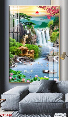 Tranh Sơn Thủy Dọc | Tranh Ngọc Việt - Đắk Lắk | Tranh Ngọc Việt - Xưởng Tranh Đẹp Buôn Ma Thuột (BMT) DakLak