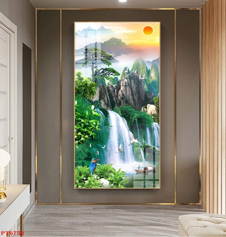 Tranh Sơn Thủy Dọc | Tranh Ngọc Việt - Đắk Lắk | Tranh Ngọc Việt - Xưởng Tranh Đẹp Buôn Ma Thuột (BMT) DakLak