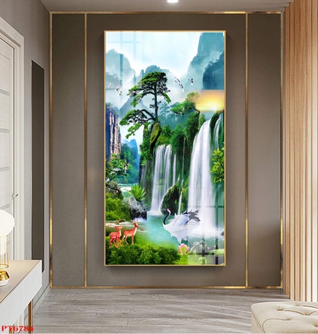 Tranh Sơn Thủy Dọc | Tranh Ngọc Việt - Đắk Lắk | Tranh Ngọc Việt - Xưởng Tranh Đẹp Buôn Ma Thuột (BMT) DakLak