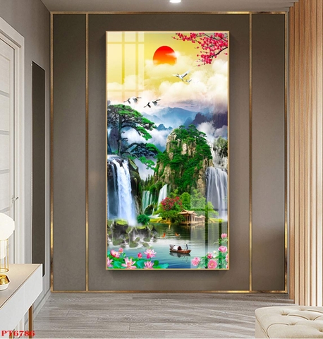 Tranh Sơn Thủy Dọc | Tranh Ngọc Việt - Đắk Lắk | Tranh Ngọc Việt - Xưởng Tranh Đẹp Buôn Ma Thuột (BMT) DakLak