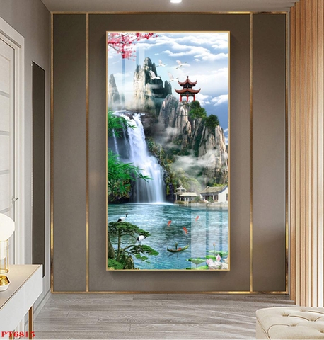 Tranh Sơn Thủy Dọc | Tranh Ngọc Việt - Đắk Lắk | Tranh Ngọc Việt - Xưởng Tranh Đẹp Buôn Ma Thuột (BMT) DakLak