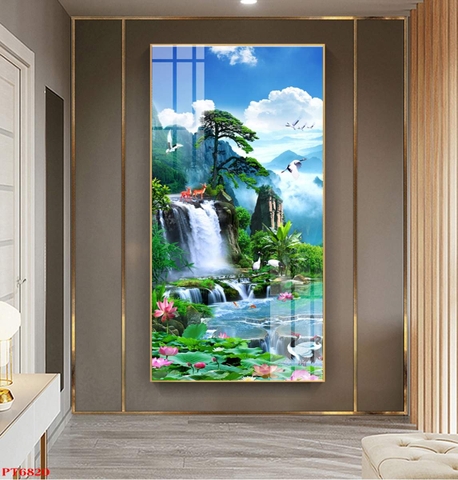 Tranh Sơn Thủy Dọc | Tranh Ngọc Việt - Đắk Lắk | Tranh Ngọc Việt - Xưởng Tranh Đẹp Buôn Ma Thuột (BMT) DakLak