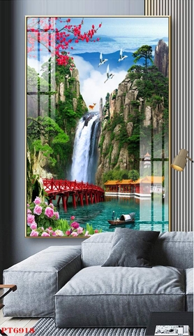 Tranh Sơn Thủy Dọc | Tranh Ngọc Việt - Đắk Lắk | Tranh Ngọc Việt - Xưởng Tranh Đẹp Buôn Ma Thuột (BMT) DakLak