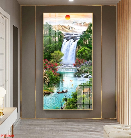 Tranh Sơn Thủy Dọc | Tranh Ngọc Việt - Đắk Lắk | Tranh Ngọc Việt - Xưởng Tranh Đẹp Buôn Ma Thuột (BMT) DakLak