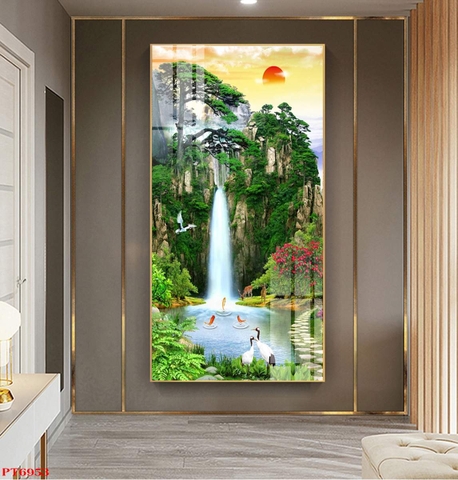 Tranh Sơn Thủy Dọc | Tranh Ngọc Việt - Đắk Lắk | Tranh Ngọc Việt - Xưởng Tranh Đẹp Buôn Ma Thuột (BMT) DakLak