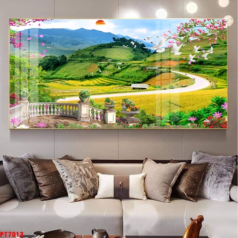 Tranh Ruộng Bậc Thang | Tranh Ngọc Việt - Đắk Lắk | Tranh Ngọc Việt - Xưởng Tranh Đẹp Buôn Ma Thuột (BMT) DakLak