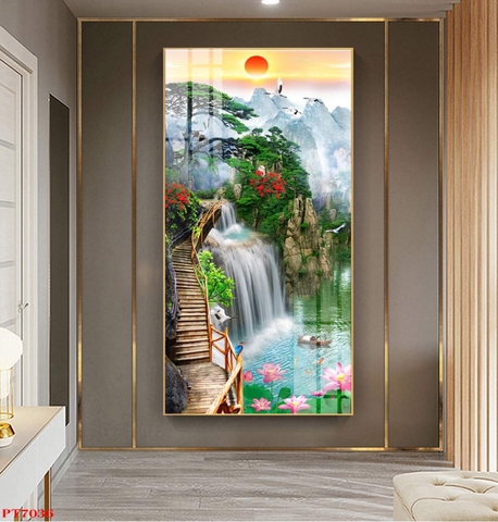 Tranh Sơn Thủy Dọc | Tranh Ngọc Việt - Đắk Lắk | Tranh Ngọc Việt - Xưởng Tranh Đẹp Buôn Ma Thuột (BMT) DakLak