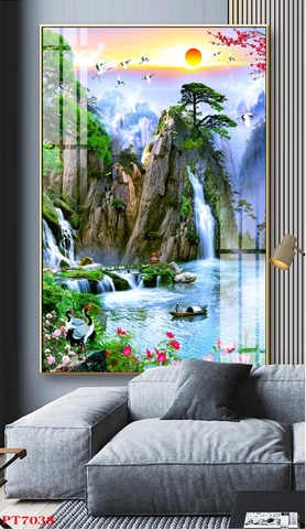 Tranh Sơn Thủy Dọc | Tranh Ngọc Việt - Đắk Lắk | Tranh Ngọc Việt - Xưởng Tranh Đẹp Buôn Ma Thuột (BMT) DakLak