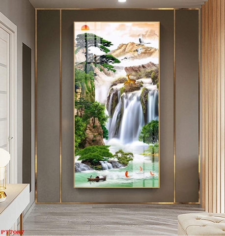 Tranh Sơn Thủy Dọc | Tranh Ngọc Việt - Đắk Lắk | Tranh Ngọc Việt - Xưởng Tranh Đẹp Buôn Ma Thuột (BMT) DakLak