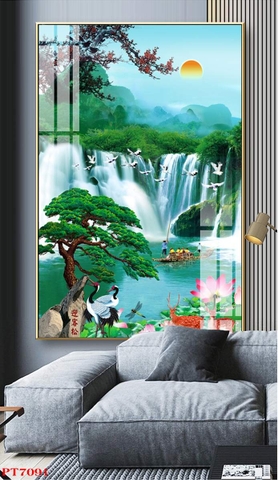 Tranh Sơn Thủy Dọc | Tranh Ngọc Việt - Đắk Lắk | Tranh Ngọc Việt - Xưởng Tranh Đẹp Buôn Ma Thuột (BMT) DakLak