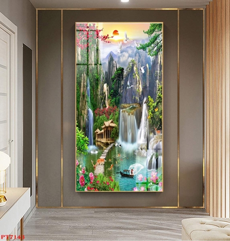 Tranh Sơn Thủy Dọc | Tranh Ngọc Việt - Đắk Lắk | Tranh Ngọc Việt - Xưởng Tranh Đẹp Buôn Ma Thuột (BMT) DakLak