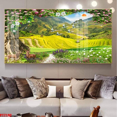 Tranh Ruộng Bậc Thang | Tranh Ngọc Việt - Đắk Lắk | Tranh Ngọc Việt - Xưởng Tranh Đẹp Buôn Ma Thuột (BMT) DakLak