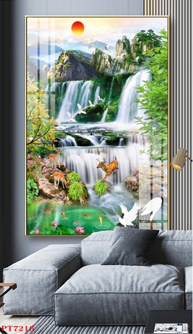 Tranh Sơn Thủy Dọc | Tranh Ngọc Việt - Đắk Lắk | Tranh Ngọc Việt - Xưởng Tranh Đẹp Buôn Ma Thuột (BMT) DakLak