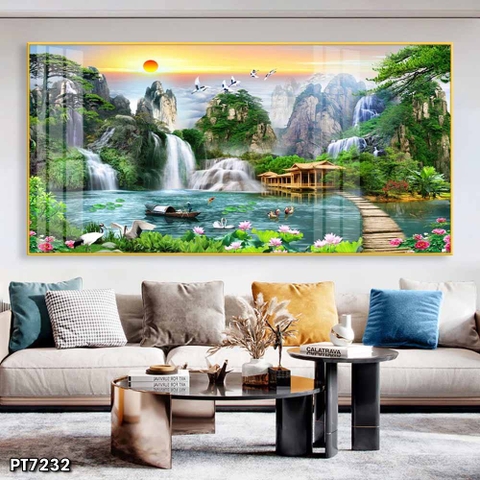 Tranh Sơn Thủy Ngang | Tranh Ngọc Việt - Đắk Lắk | Tranh Ngọc Việt - Xưởng Tranh Đẹp Buôn Ma Thuột (BMT) DakLak