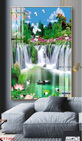 Tranh Sơn Thủy Dọc | Tranh Ngọc Việt - Đắk Lắk | Tranh Ngọc Việt - Xưởng Tranh Đẹp Buôn Ma Thuột (BMT) DakLak