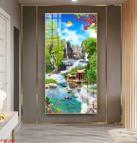 Tranh Sơn Thủy Dọc | Tranh Ngọc Việt - Đắk Lắk | Tranh Ngọc Việt - Xưởng Tranh Đẹp Buôn Ma Thuột (BMT) DakLak