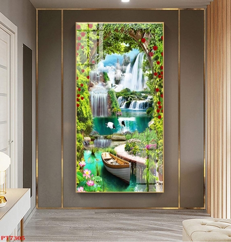Tranh Sơn Thủy Dọc | Tranh Ngọc Việt - Đắk Lắk | Tranh Ngọc Việt - Xưởng Tranh Đẹp Buôn Ma Thuột (BMT) DakLak