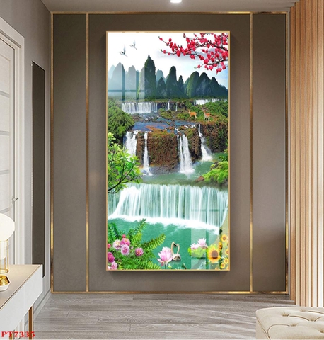 Tranh Sơn Thủy Dọc | Tranh Ngọc Việt - Đắk Lắk | Tranh Ngọc Việt - Xưởng Tranh Đẹp Buôn Ma Thuột (BMT) DakLak