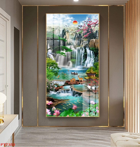 Tranh Sơn Thủy Dọc | Tranh Ngọc Việt - Đắk Lắk | Tranh Ngọc Việt - Xưởng Tranh Đẹp Buôn Ma Thuột (BMT) DakLak