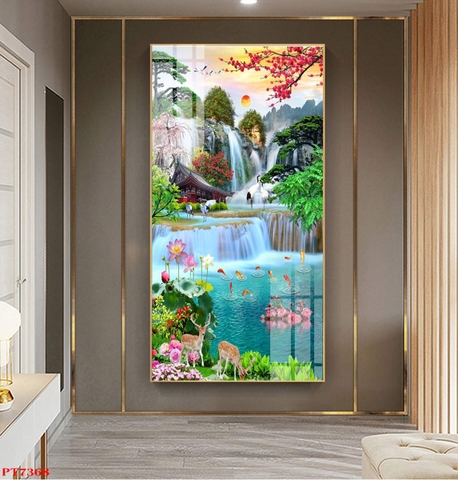 Tranh Sơn Thủy Dọc | Tranh Ngọc Việt - Đắk Lắk | Tranh Ngọc Việt - Xưởng Tranh Đẹp Buôn Ma Thuột (BMT) DakLak