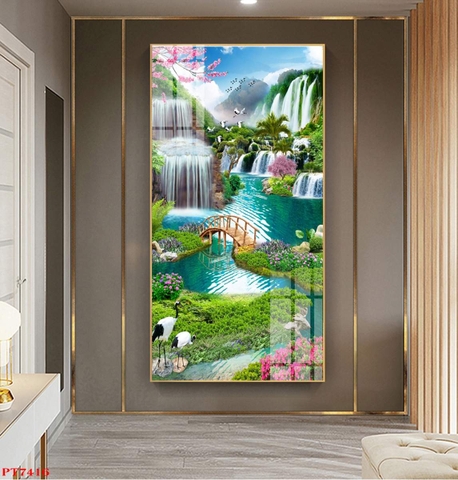 Tranh Sơn Thủy Dọc | Tranh Ngọc Việt - Đắk Lắk | Tranh Ngọc Việt - Xưởng Tranh Đẹp Buôn Ma Thuột (BMT) DakLak