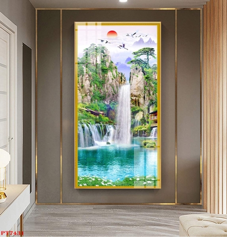 Tranh Sơn Thủy Dọc | Tranh Ngọc Việt - Đắk Lắk | Tranh Ngọc Việt - Xưởng Tranh Đẹp Buôn Ma Thuột (BMT) DakLak