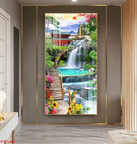 Tranh Sơn Thủy Dọc | Tranh Ngọc Việt - Đắk Lắk | Tranh Ngọc Việt - Xưởng Tranh Đẹp Buôn Ma Thuột (BMT) DakLak